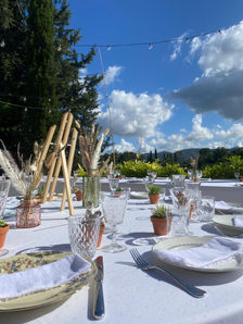 mariage, Grasse, rétro, vaisselle