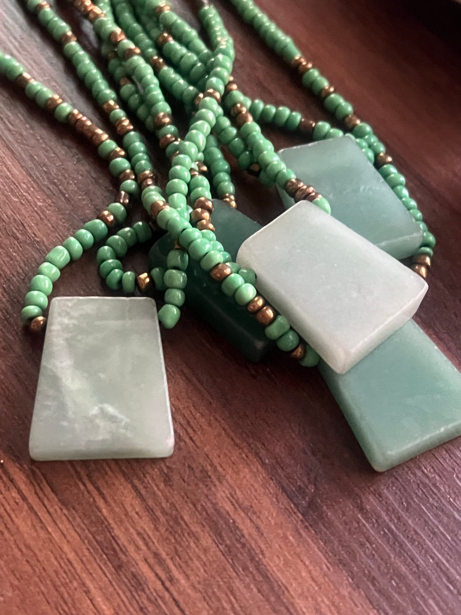 Green Aventurine waist beads for love and money