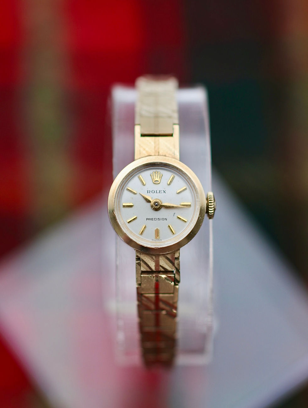Thumbnail: 1960s | Rolex Precision 9ct Gold Vintage Ladies' Watch | New Crystal Fitted