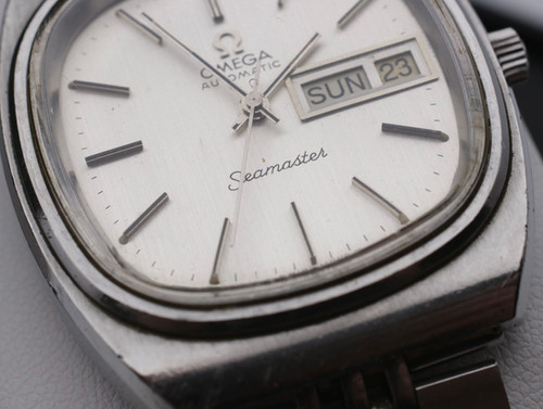 時計 OMEGA 1976 Seamaster quartz TV Screen OMEGA Seamaster TV Screen Automatic Vintage Men's Watch 37mm
