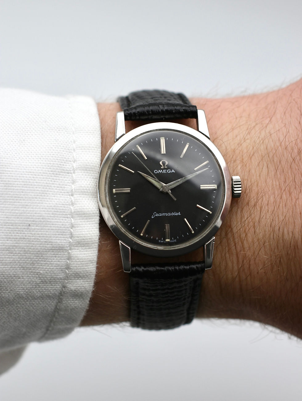 Thumbnail: 1958 | Omega Seamaster Vintage Gents Watch | Rare Black Dial | 2964/2970
