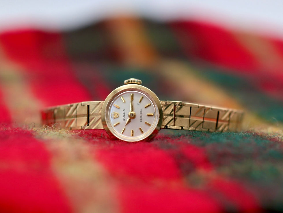 Thumbnail: 1960s | Rolex Precision 9ct Gold Vintage Ladies' Watch | New Crystal Fitted