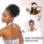 Thumbnail: Synthetic Messy Bun Hair Piece 60g Elastic Drawstring Loose Wave Curly Hair Buns