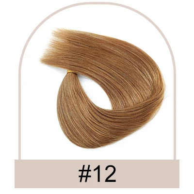 Thumbnail: Micro Loop Hair Extension Human Hair Straight Brazilian Remy Hair Extensions for