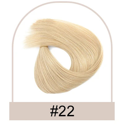 Thumbnail: Micro Loop Hair Extension Human Hair Straight Brazilian Remy Hair Extensions for