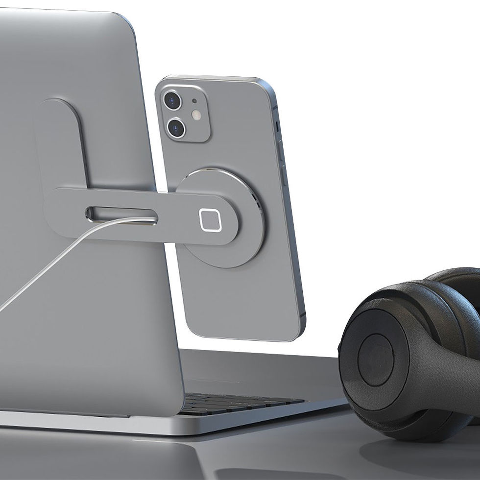 Thumbnail: 15W MagSafe Wireless Charger & Laptop Side Phone Mount