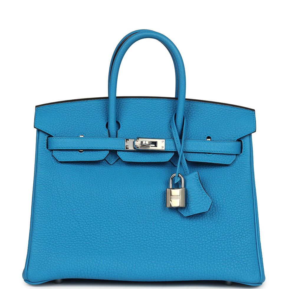 Hermès Birkin 25 Bleu Zanzibar Togo Palladium Hardware