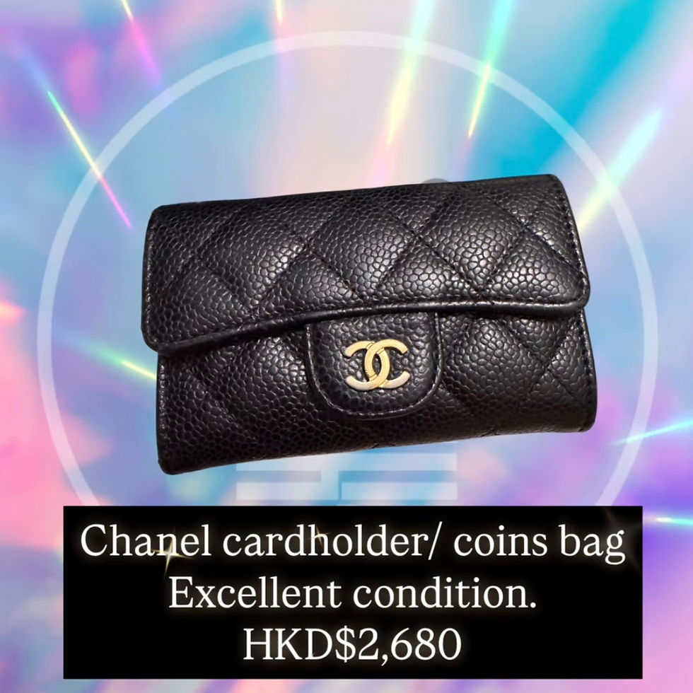 Chanel Classic Flag Conin bag cardholder GHW