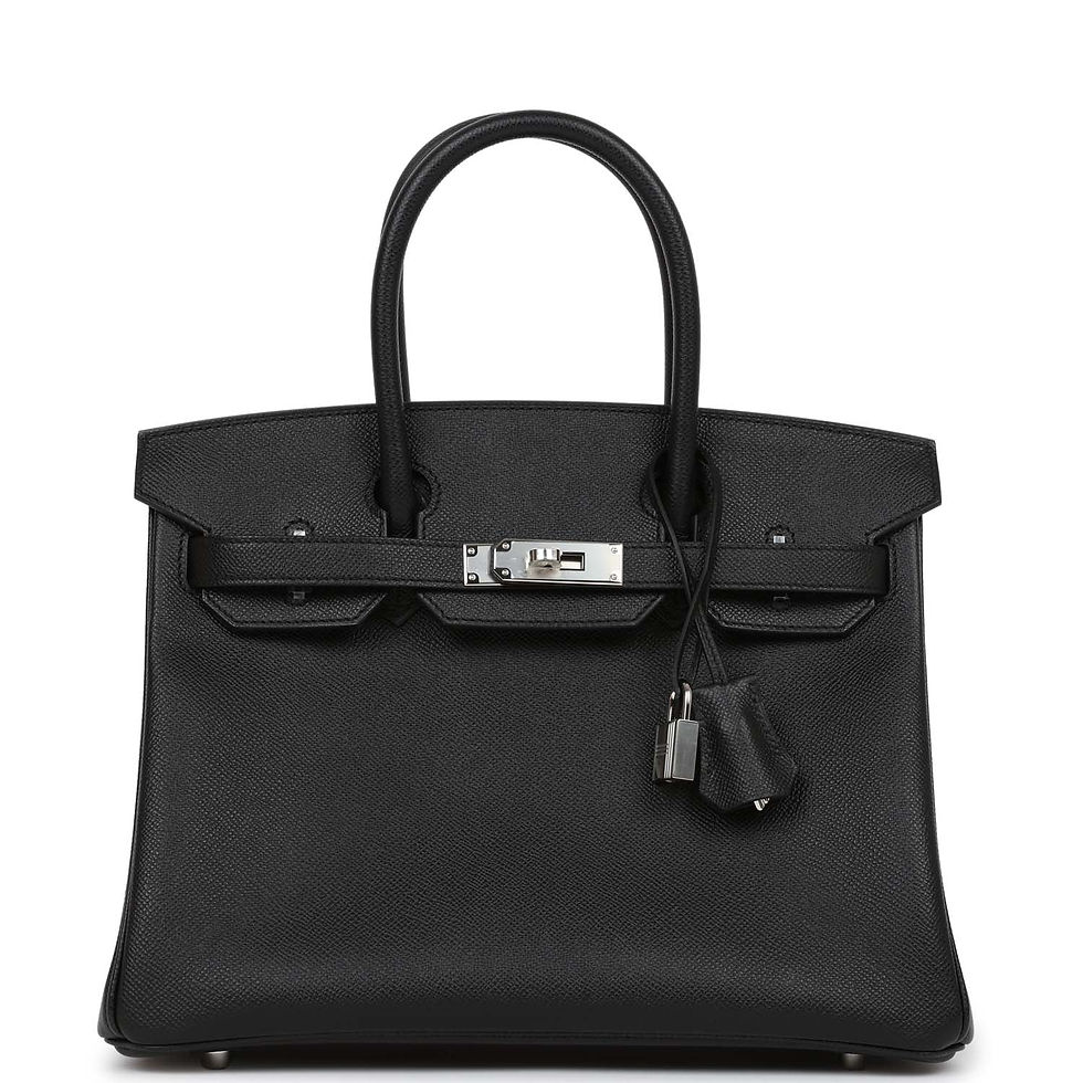 Hermès Birkin 30 Black Epsom Palladium Hardware