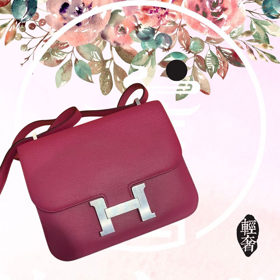 Hermès Mini Constance Purple Red PHW