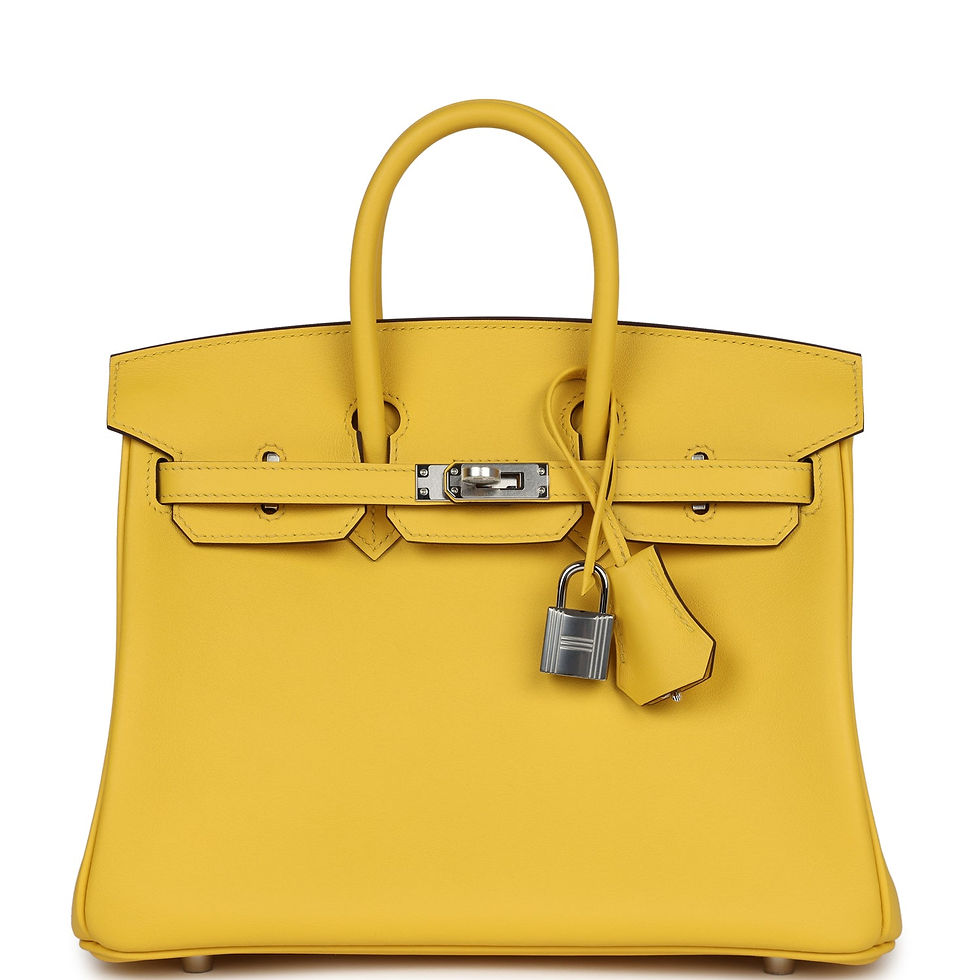 Hermès Birkin 25 Jaune de Naples Swift Palladium Hardware
