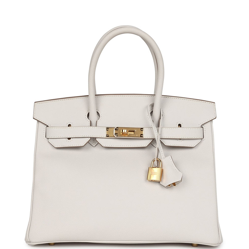 Hermès Birkin 30 Gris Pale Epsom Gold Hardware