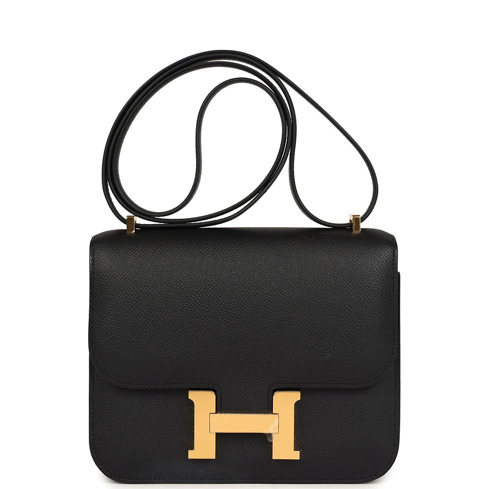 Hermès Constance 18 Black Epsom Gold Hardware
