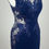 Thumbnail: Navy Blue Enchanting Lace Applique Floor Length Prom Dress
