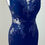 Thumbnail: Navy Blue Enchanting Lace Applique Floor Length Prom Dress
