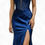 Thumbnail: Navy Blue | Satin Corset Dress