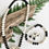 Thumbnail: Handcrafted Black White Jewelry Set: Beaded Necklace, Stretch Bracelet, Earrings