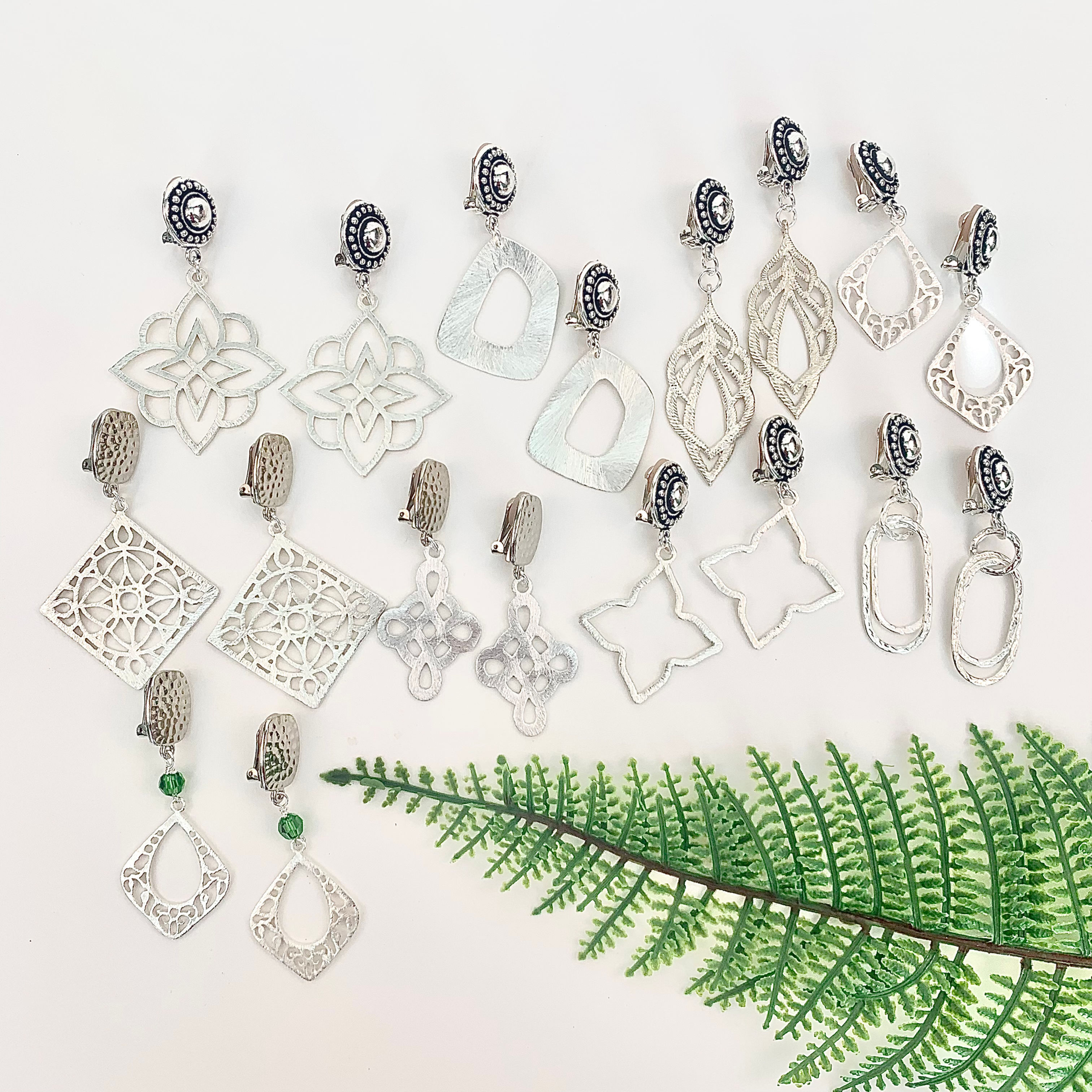 Handcrafted Custom Silver Clip-on Earrings - Reserved for A. Moore