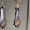 Thumbnail: Handcrafted Tri-colored Metal Clip on Dangle Earrings for Women