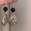 Thumbnail: Handmade Garnet Drop Earrings with Silver Filigree Beads, Lightweight Elegant