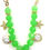 Thumbnail: Handcrafted Green Statement Beach Style Necklace for Women
