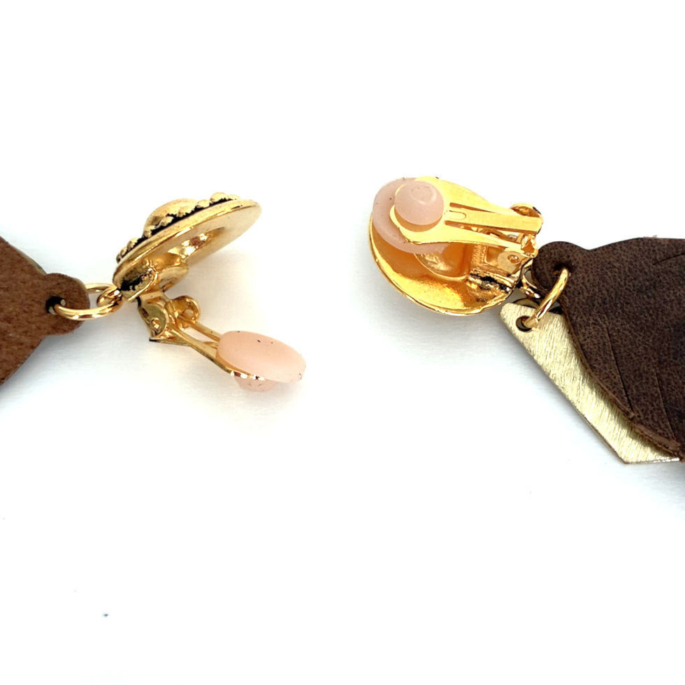 Thumbnail: An image of the back of the gold tone clips.