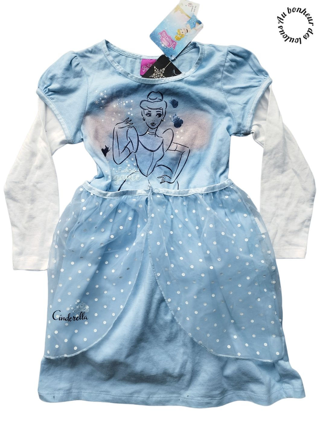 2-3 ans robe de Princesse Disney Cendrillon neuve étiquettee 