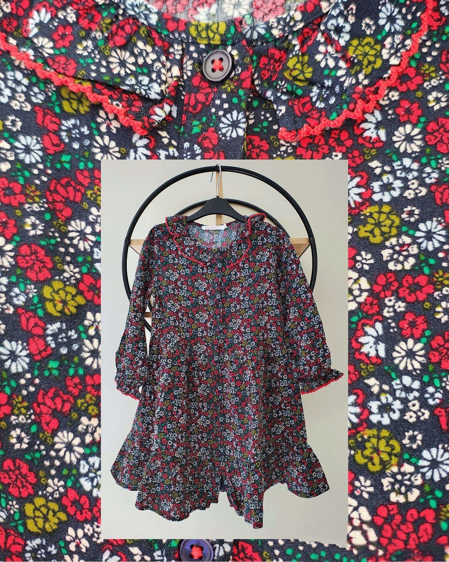 4 ans robe style liberty a col Monoprix 