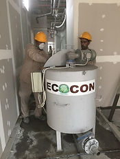 ECOCON mixer for preparation of lightweight concrete screed