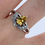 Miniature : Bague en Argent 925 (Citrine - Marcassites)