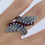 Miniature : Bague en Argent 925 (Grenat - Marcassites)