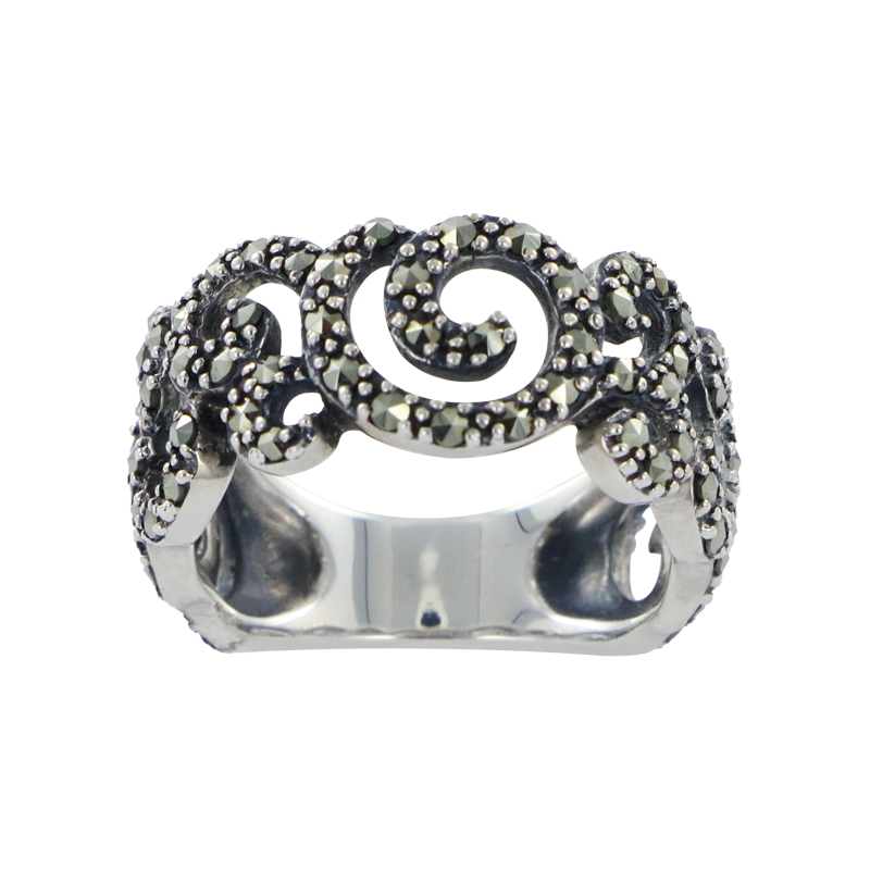 Bague En Argent 925 (Marcassites)