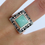 Miniature : Bague en Argent 925 (Jade Vert - Marcassites)