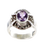 Miniature : Bague en Argent 925 (Améthyste - Marcassites)