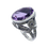 Miniature : Bague en Argent 925 (Améthyste - Marcassites)