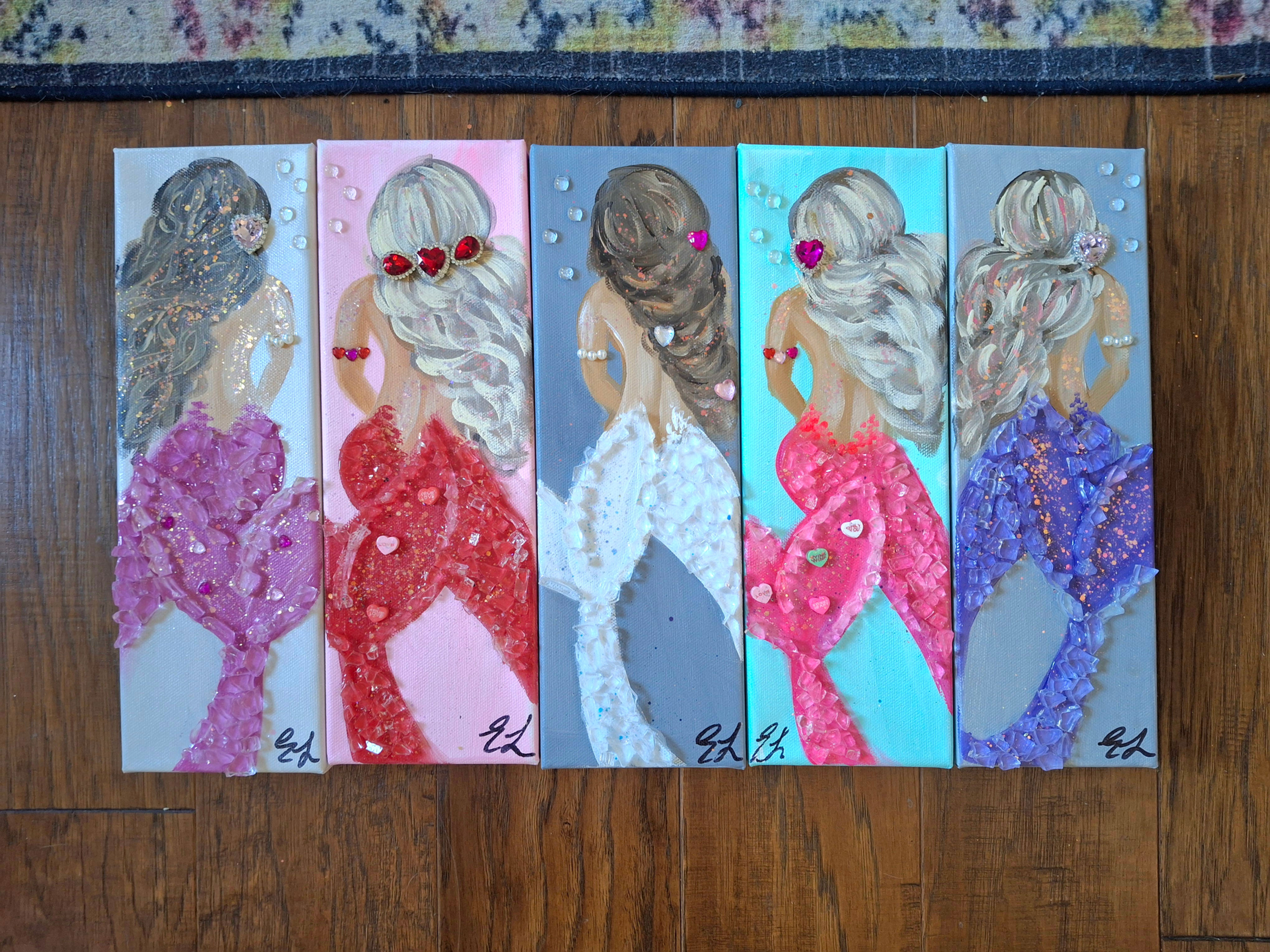 4x12in custom mermaid