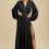Thumbnail: Women’s Black Satin Ultra Maxi Gown