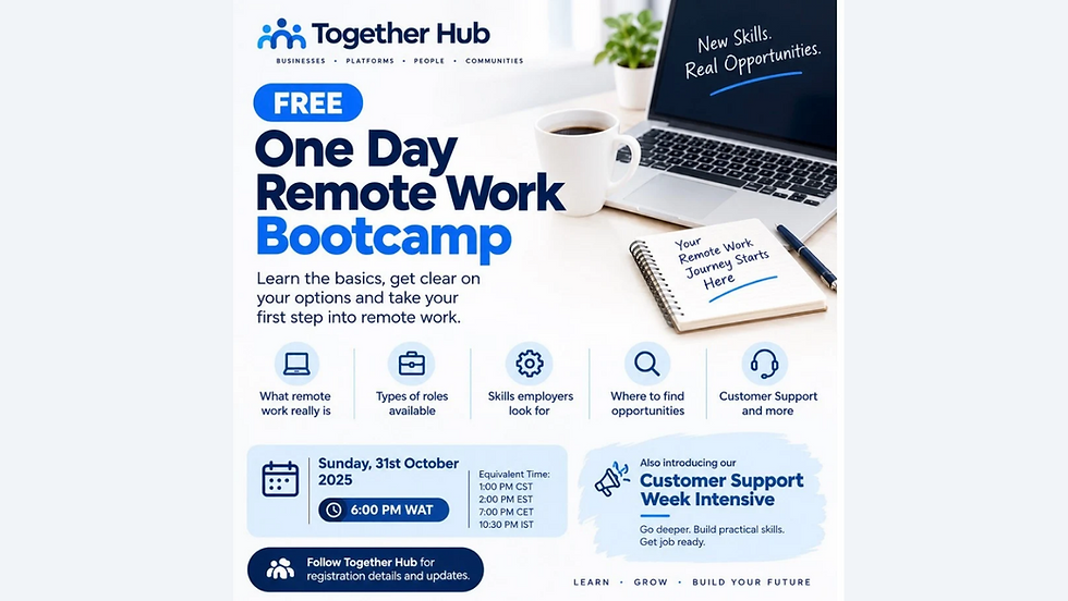 One Day Remote Work Bootcamp