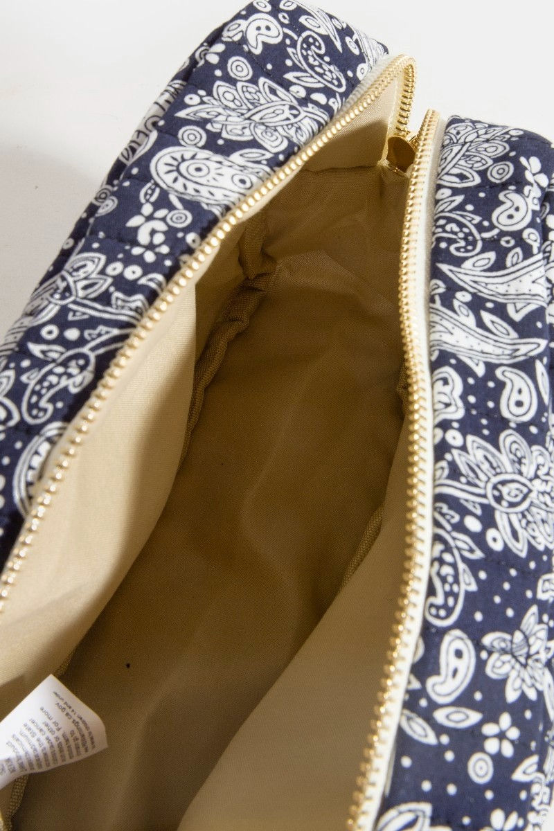 Thumbnail: Wild Fig Paisley Pattern Cosmetic Travel Bag