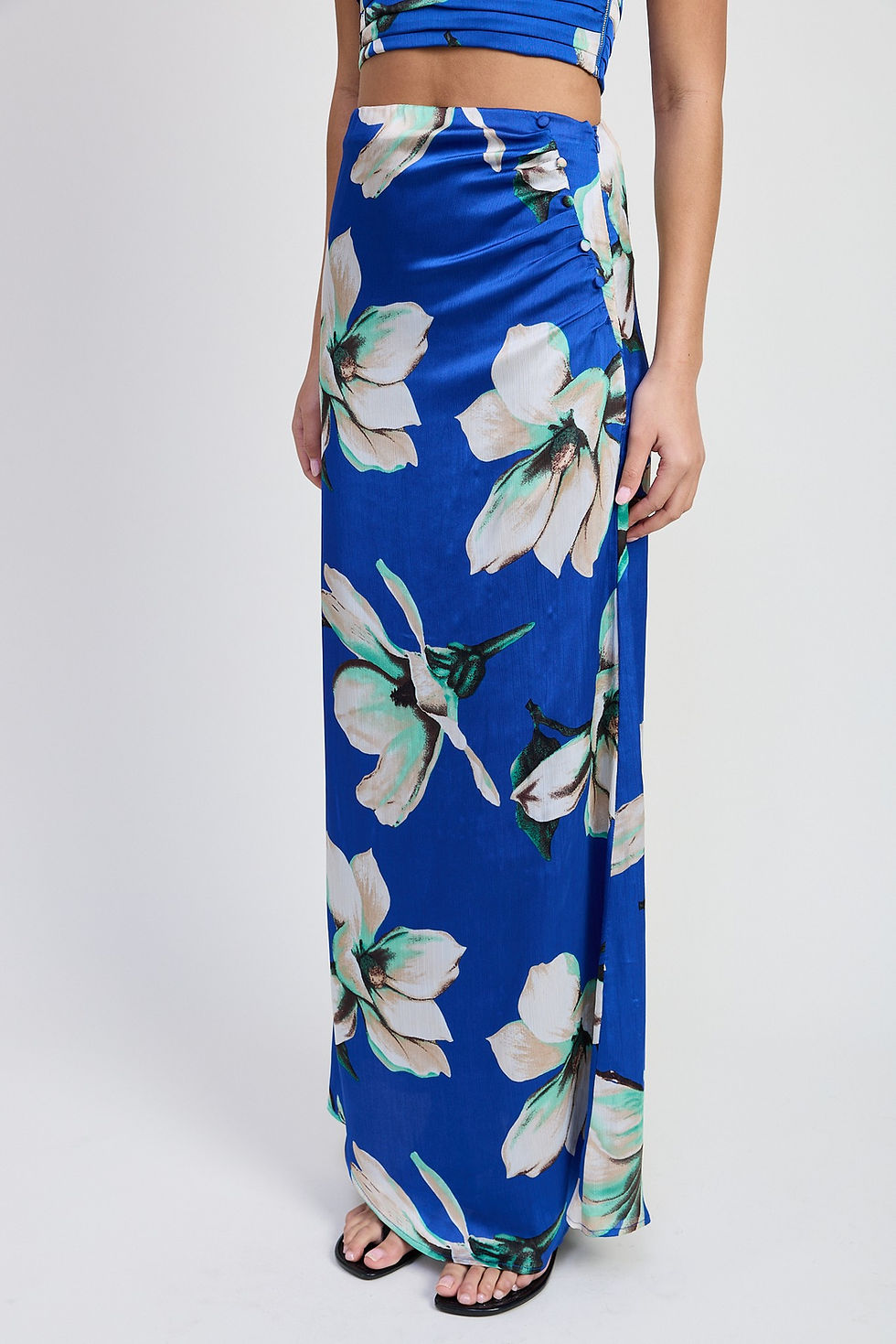 Thumbnail: Women’s Tropical Blue Maxi Skirt