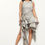 Thumbnail: Silver Mirage Pleated Ruffle Dress