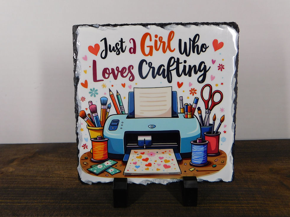 Thumbnail: Slate Photo Keepsakes - Coffee & Crafting