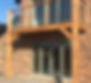 Oak balcony, with glass and oak balustrade