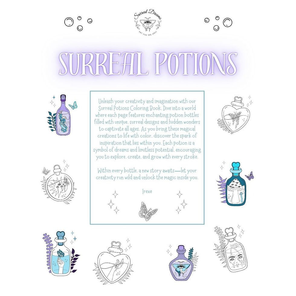 Thumbnail: Surreal Potions Coloring Book