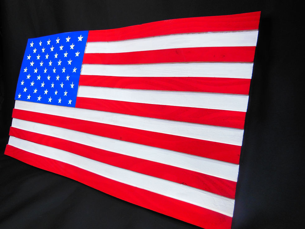 Thumbnail: 3D Carved US Flag 12x22