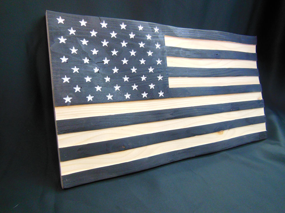 Thumbnail: 3D Carved US Flag 12x22