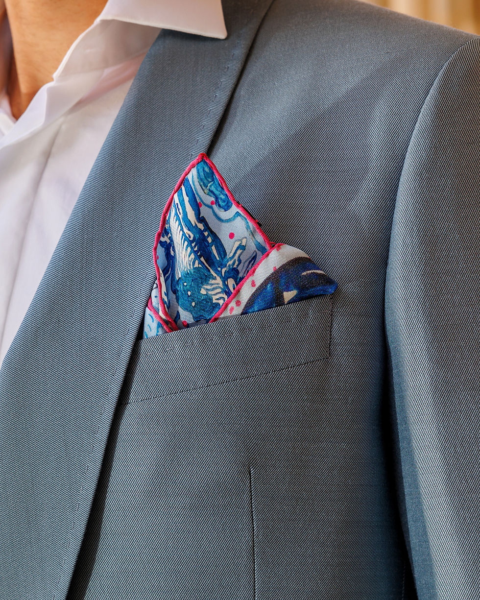 Pochette de soie Roseline d'Oreye