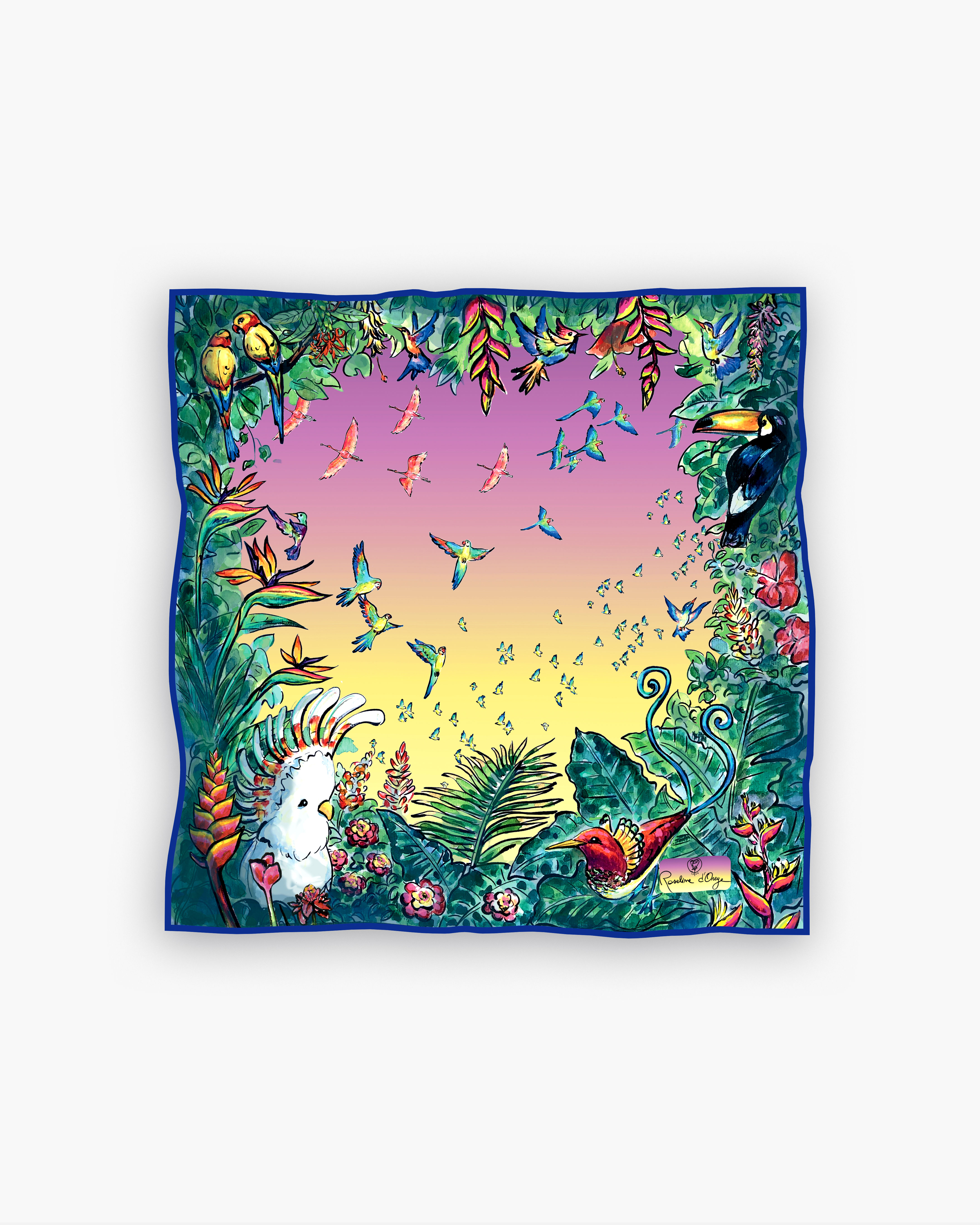 Pochette de soie Roseline d'Oreye