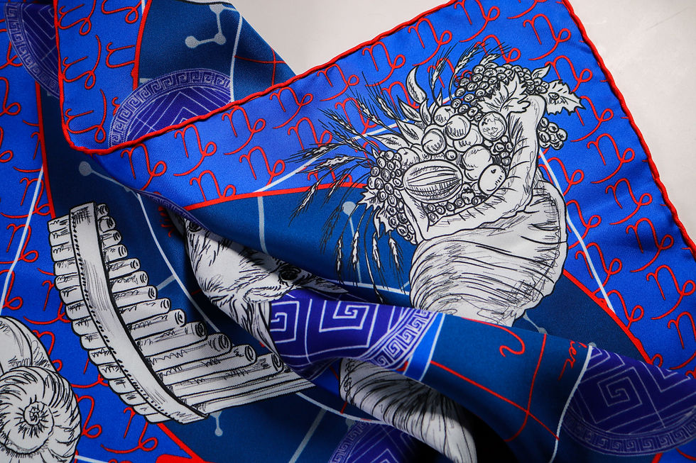 Thumbnail: Bandana de soie Roseline d'Oreye