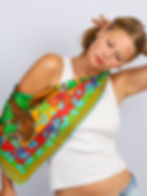 Foulard de soie Roseline d'Oreye
